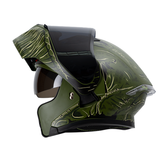CASCO IMMORTALE 3120 SCARECROW VERDE | Incluye mica de regalo | SKU: IMMSCARVR-#