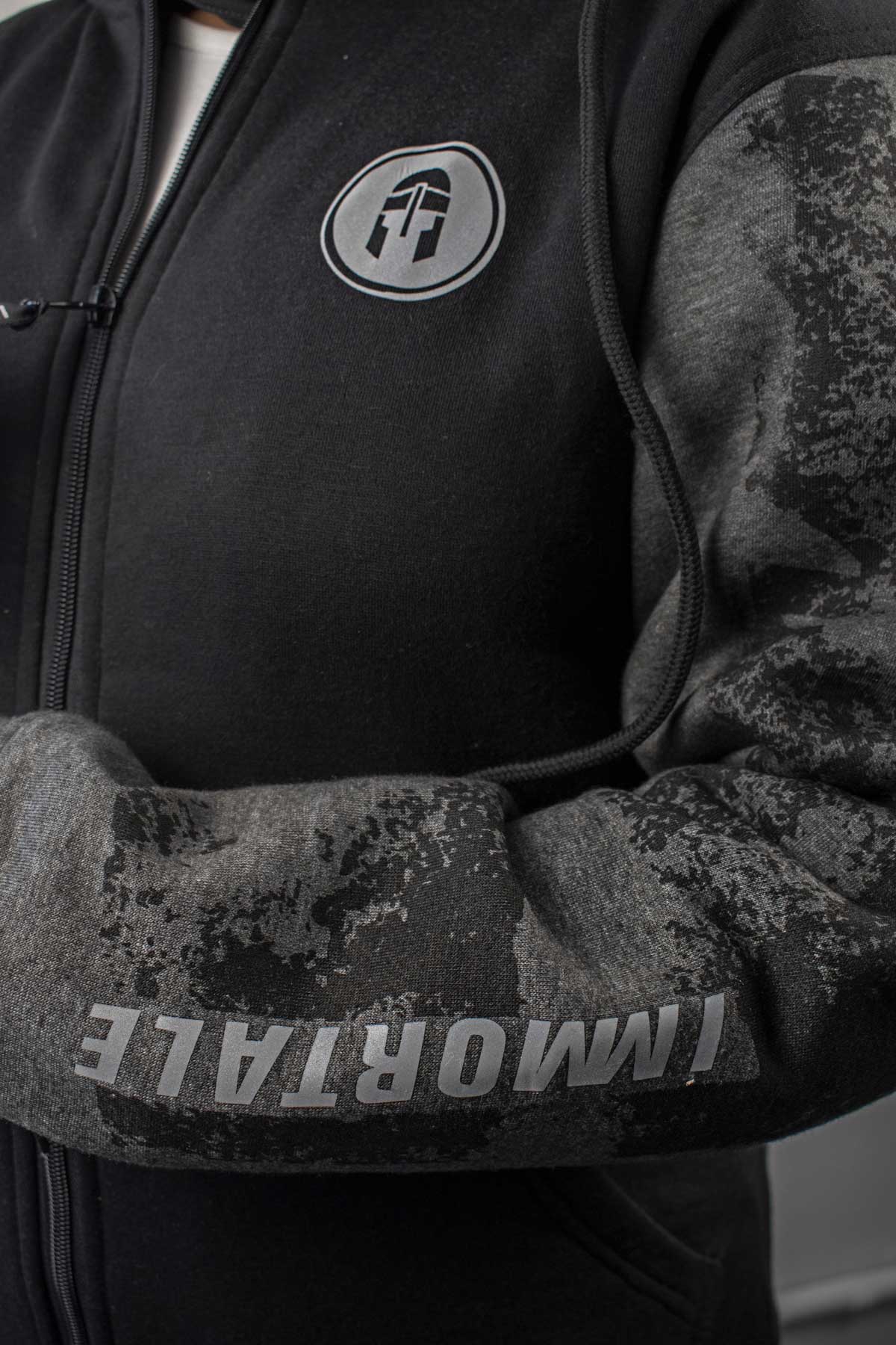 SUDADERA IMMORTALE HERA DAMA BLACK/GREY | IMHERBKGR-#