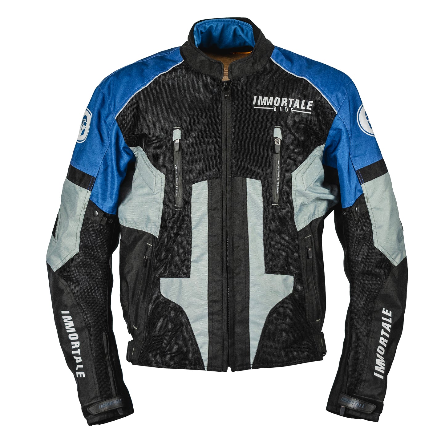 CHAMARRA IMMORTALE ARKANO HOMBRE NEGRO/AZUL | SKU: IMARKBL-#