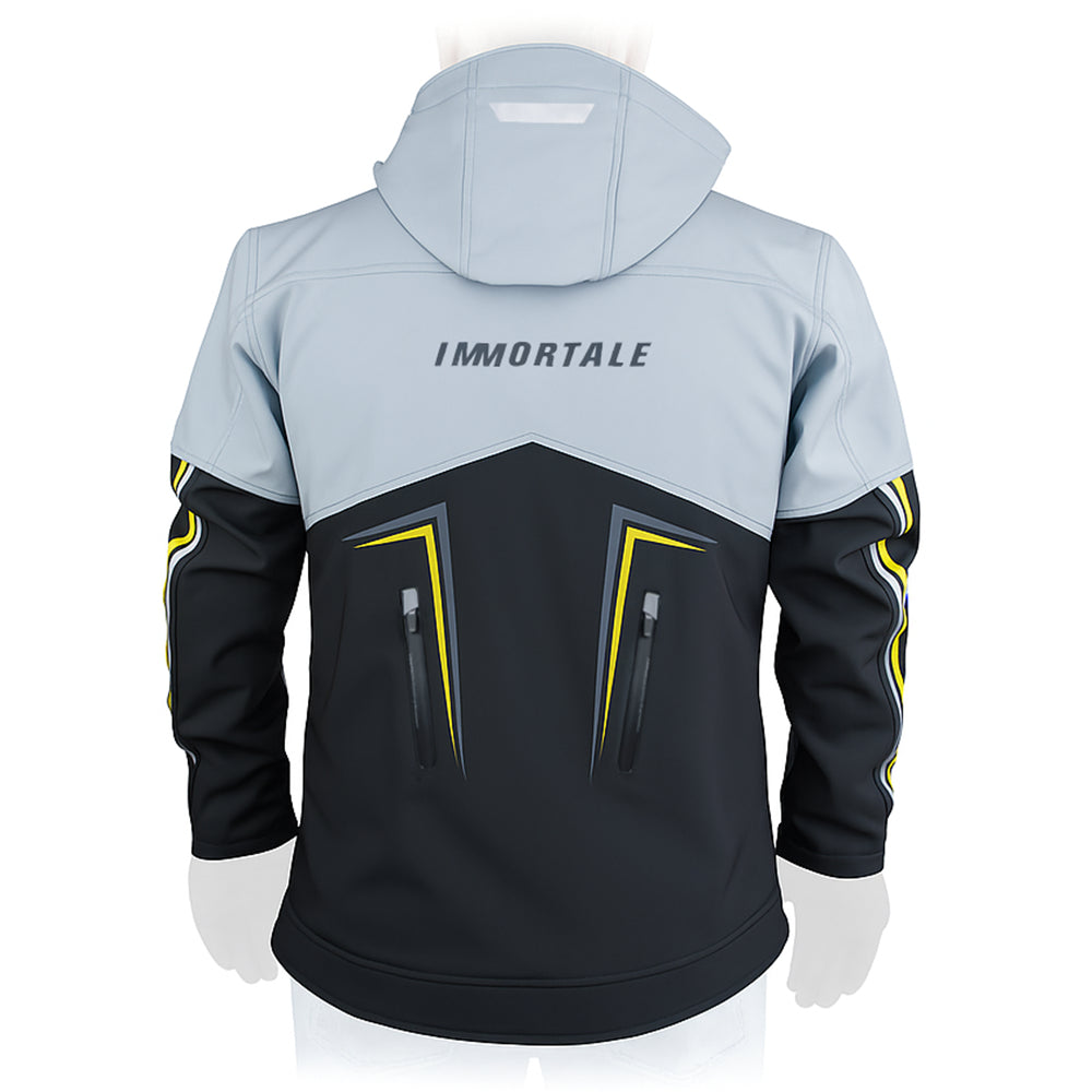 CHAMARRA IMMORTALE ALIENIS HOMBRE GRIS / NEGRO / AMARILLO SKU : IMALIHGRNEA-#