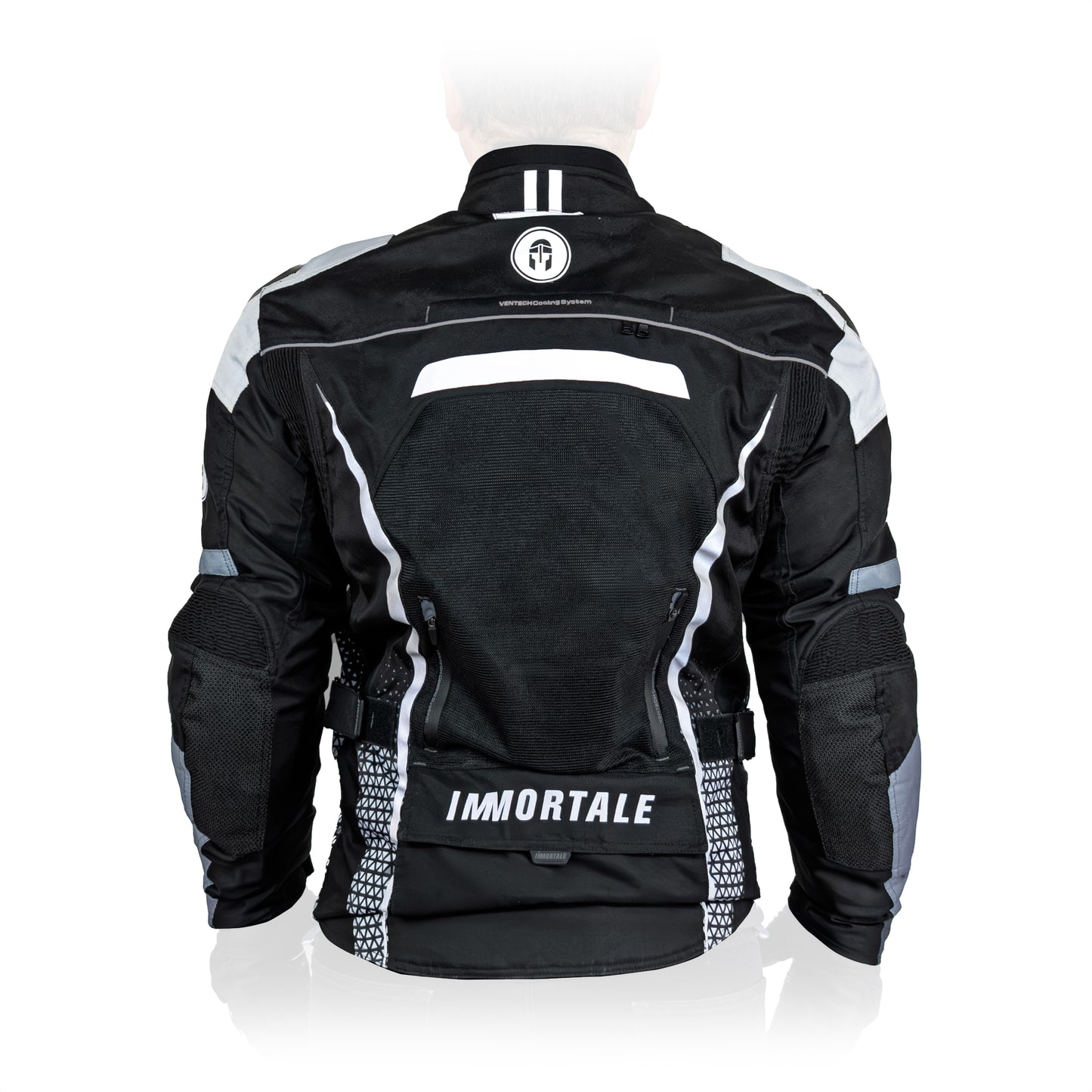 CHAMARRA IMMORTALE COSMIA MUJER NEGRO /GRIS /BLANCO SKU: IMCOSMNEGRB-#