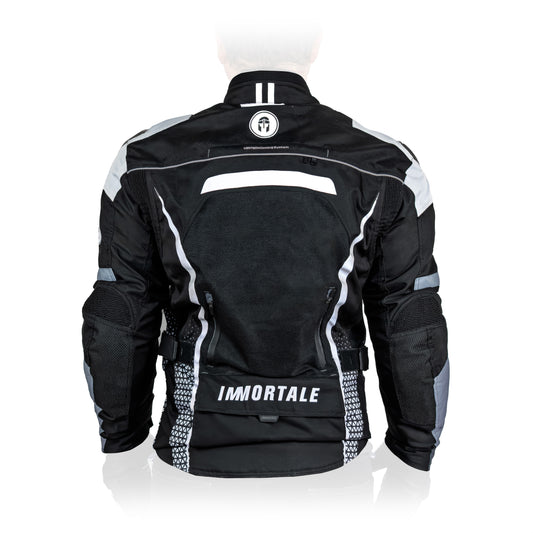 CHAMARRA IMMORTALE COSMIA MUJER NEGRO /GRIS /BLANCO SKU: IMCOSMNEGRB-#