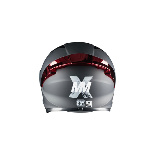 CASCO IMMORTALE KALIUM NEGRO MATE CON ALERON ROJO VISOR NEGRO | SKU: IMKALINERO-#