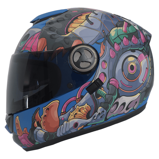 CASCO IMMORTALE DRAGO VISOR SMOKE MULTI | SKU: IMDRAGPURPVS-#