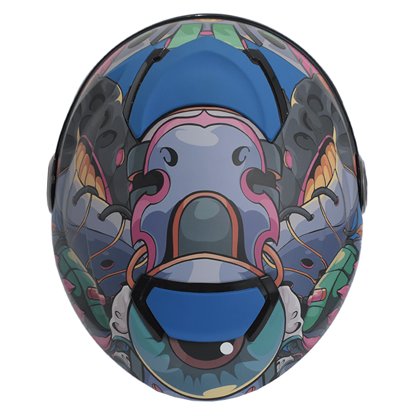 CASCO IMMORTALE DRAGO VISOR SMOKE MULTI | SKU: IMDRAGPURPVS-#