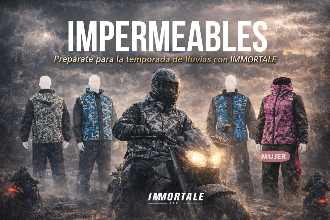 ⚔️🧥 Impermeables para motociclistas: prepárate para la temporada de lluvias con Immortale