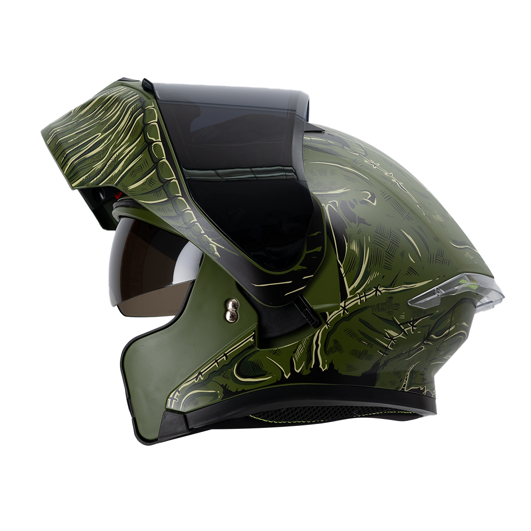 CASCO IMMORTALE 3120 SCARECROW VERDE | Incluye mica de regalo | SKU: IMMSCARVR-#