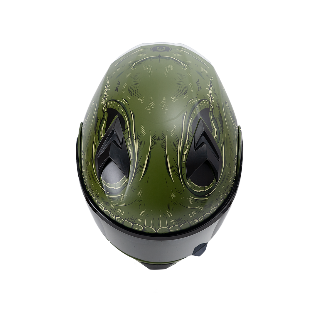 CASCO IMMORTALE 3120 SCARECROW VERDE | Incluye mica de regalo | SKU: IMMSCARVR-#