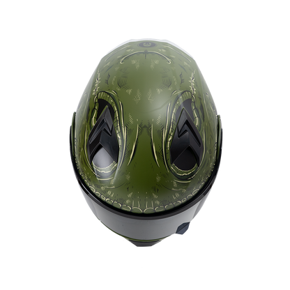 CASCO IMMORTALE 3120 SCARECROW VERDE | Incluye mica de regalo | SKU: IMMSCARVR-#