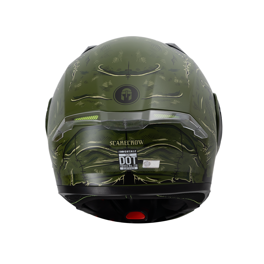 CASCO IMMORTALE 3120 SCARECROW VERDE | Incluye mica de regalo | SKU: IMMSCARVR-#