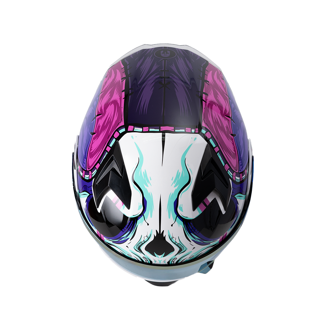 CASCO IMMORTALE 3120 ARLEKIN PURPURA | Incluye mica de regalo | SKU: 	IMMARLQPR-#