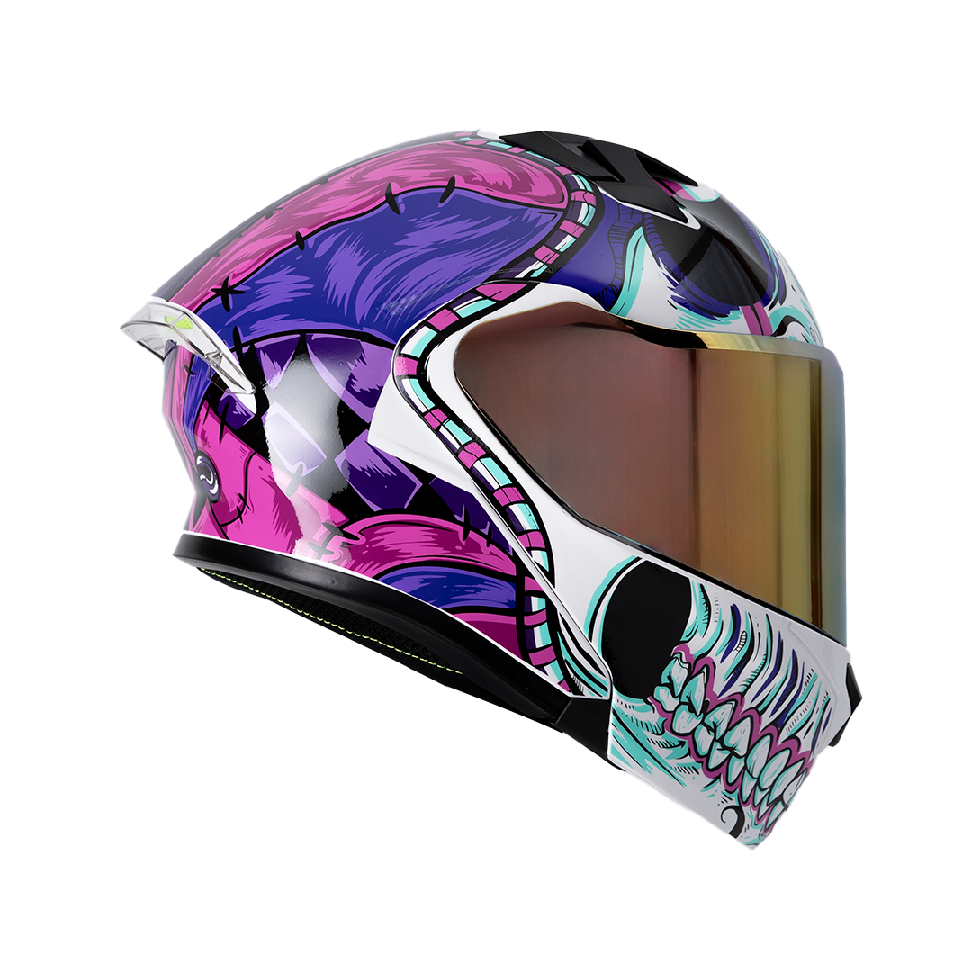 CASCO IMMORTALE 3120 ARLEKIN PURPURA | Incluye mica de regalo | SKU: 	IMMARLQPR-#