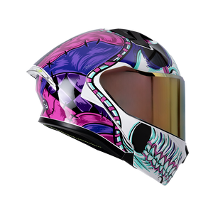 CASCO IMMORTALE 3120 ARLEKIN PURPURA | Incluye mica de regalo | SKU: 	IMMARLQPR-#