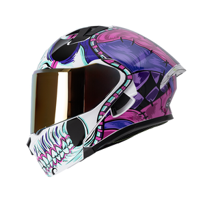 CASCO IMMORTALE 3120 ARLEKIN PURPURA | Incluye mica de regalo | SKU: 	IMMARLQPR-#