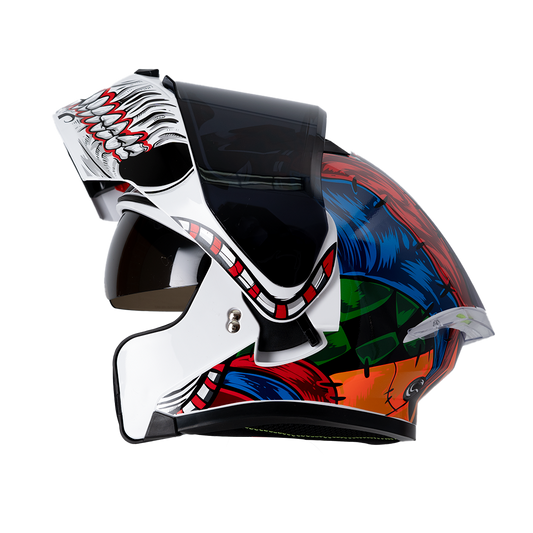 CASCO IMMORTALE 3120 ARLEKIN MULTICOLOR | Incluye mica de regalo | SKU: IMMARLQMU-#