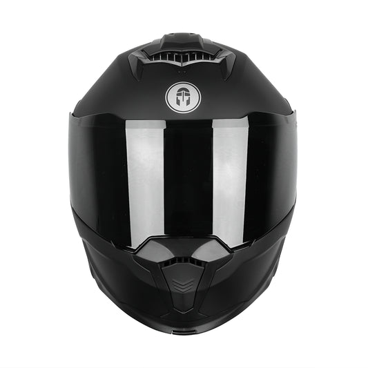 CASCO IMMORTALE FIBO NEGRO MATE CON VISOR OSCURO SKU: IMFIBMANEVO-#