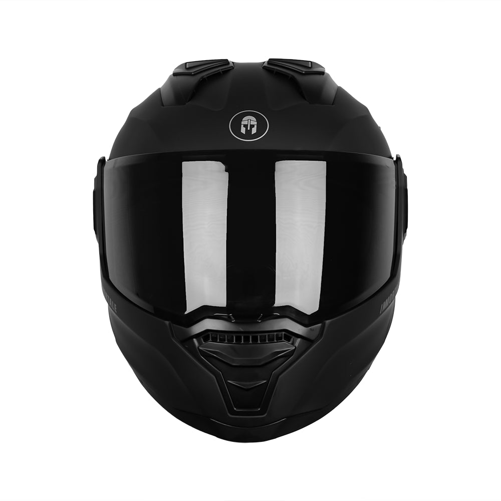 CASCO IMMORTALE SNAKE SOLIDO NEGRO MATE CON VISOR OSCURO SKU: IMSNMANEVO-#