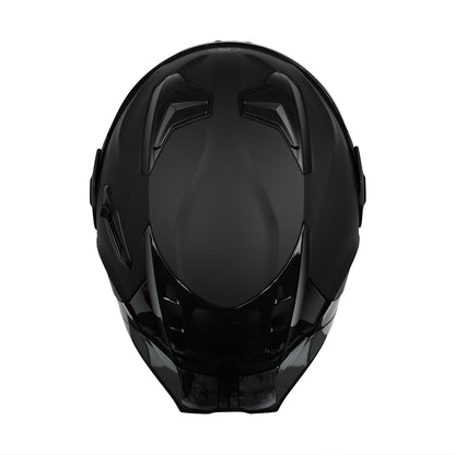 CASCO IMMORTALE SNAKE SOLIDO NEGRO MATE CON VISOR OSCURO SKU: IMSNMANEVO-#