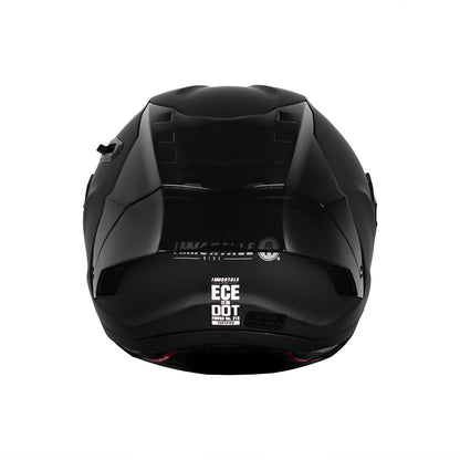 CASCO IMMORTALE SNAKE SOLIDO NEGRO MATE CON VISOR OSCURO SKU: IMSNMANEVO-#
