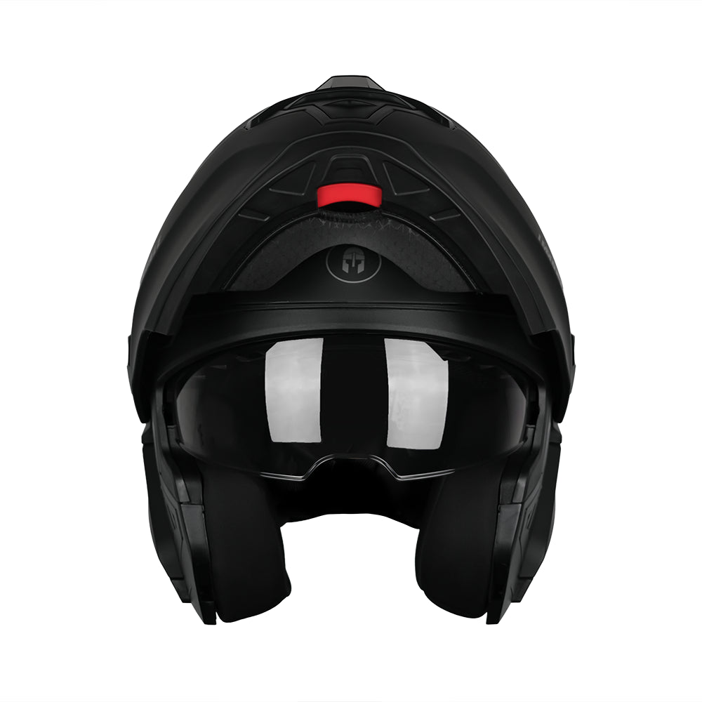 CASCO IMMORTALE SNAKE SOLIDO NEGRO MATE CON VISOR OSCURO SKU: IMSNMANEVO-#