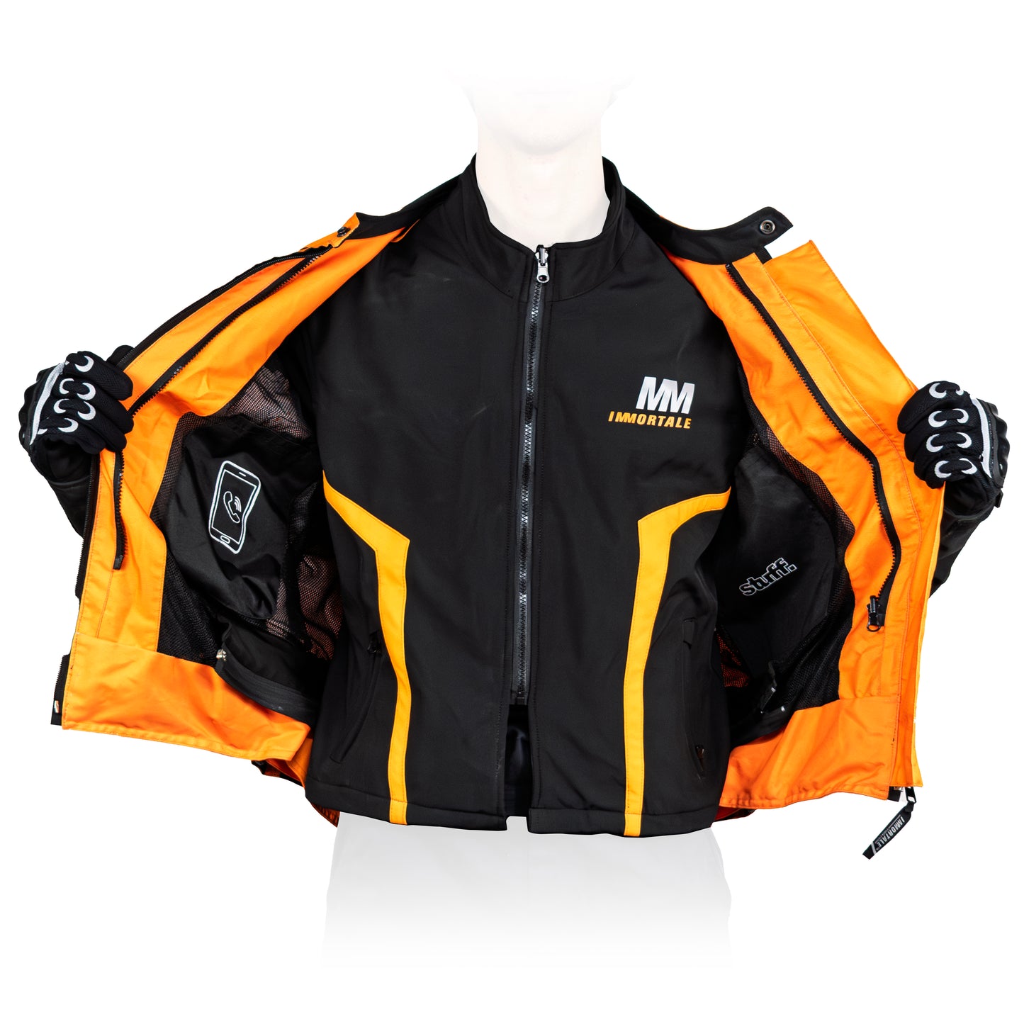 CHAMARRA IMMORTALE CODEC HOMBRE NARANJA / NEGRO SKU: IMCODHNANE-#