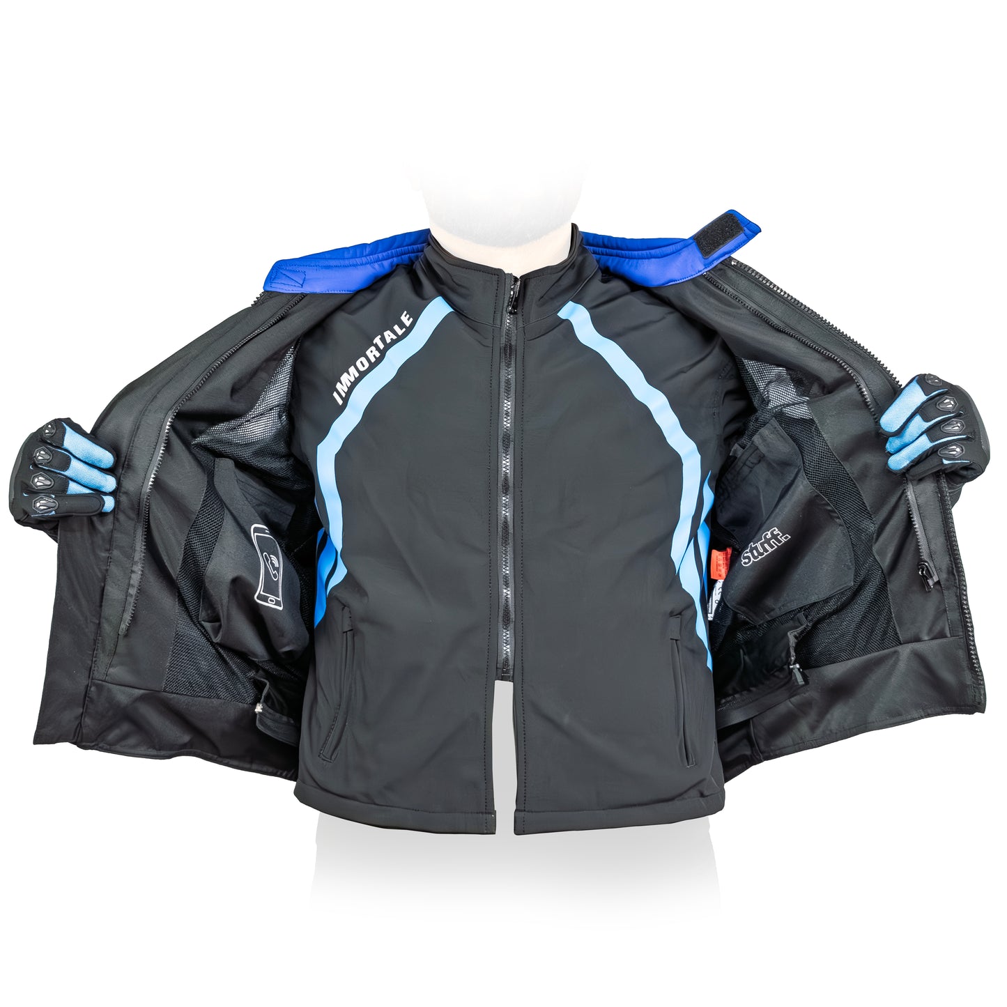 CHAMARRA IMMORTALE KAYRO HOMBRE NEGRO /AZUL SKU: IMKAYHNEAZ-#
