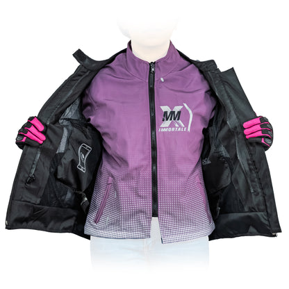 CHAMARRA IMMORTALE NEBULA MUJER VINO / BLANCO SKU:IMNEMVIBL-#