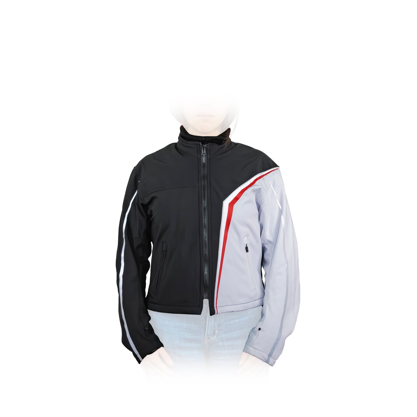 CHAMARRA IMMORTALE VETRIA MUJER NEGRO / BLANCO / ROJO SKU: IMVEMNEBLR-#