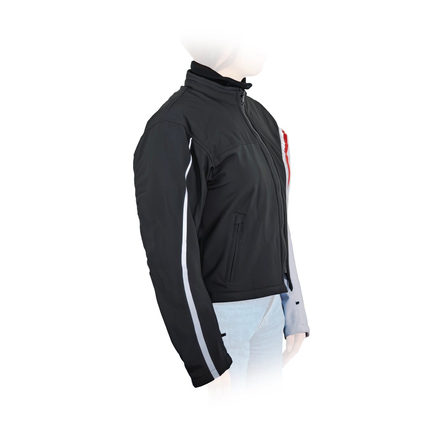 CHAMARRA IMMORTALE VETRIA MUJER NEGRO / BLANCO / ROJO SKU: IMVEMNEBLR-#