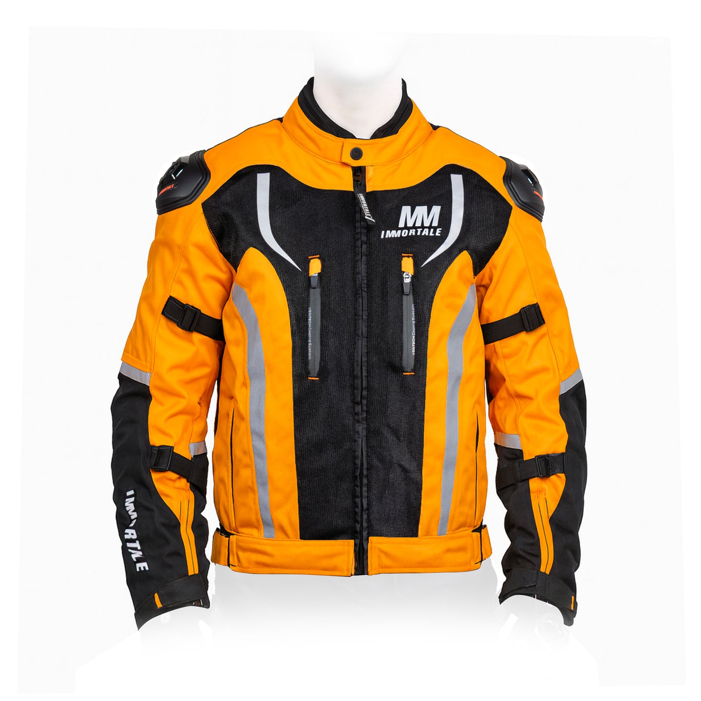 CHAMARRA IMMORTALE CODEC HOMBRE NARANJA / NEGRO SKU: IMCODHNANE-#