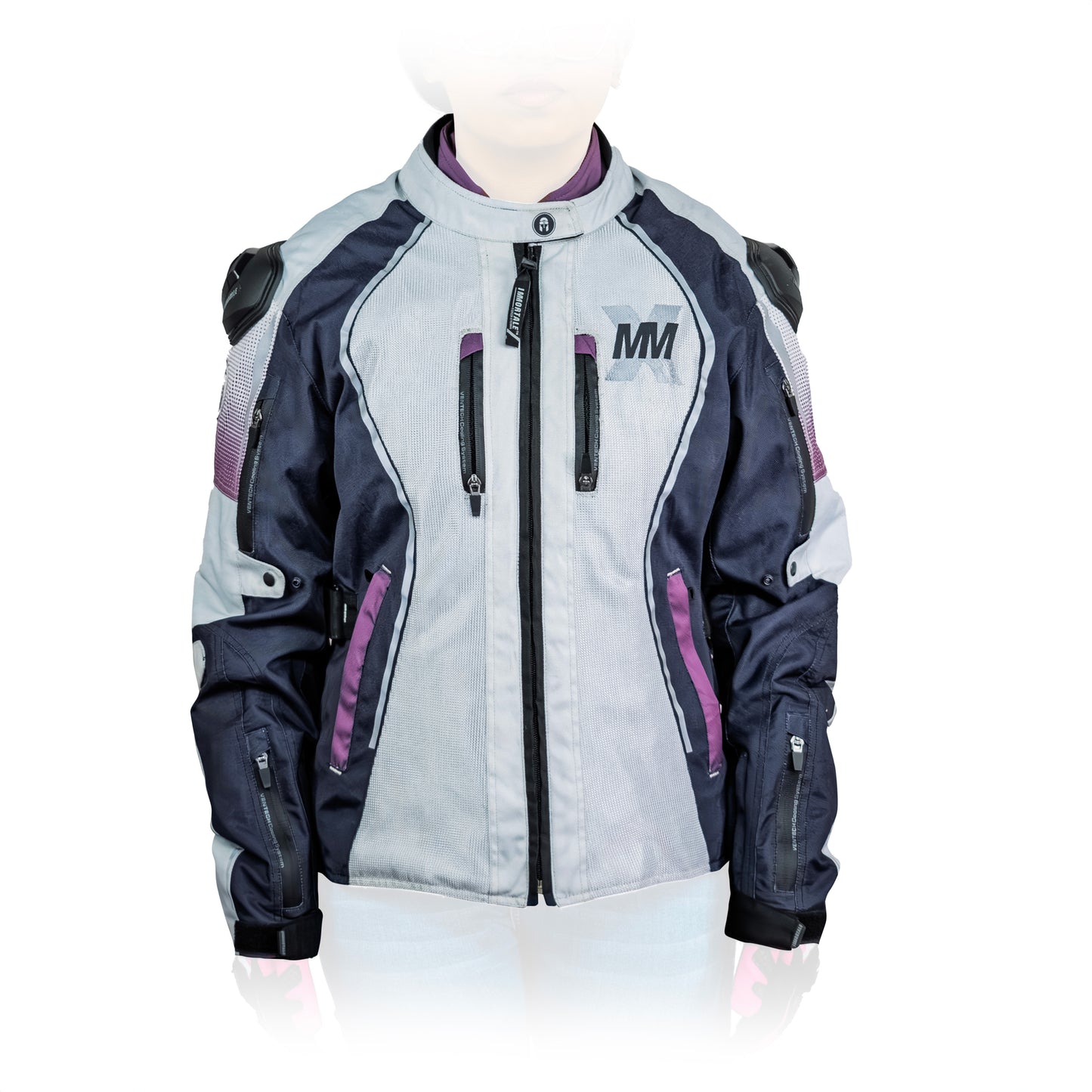 CHAMARRA IMMORTALE NEBULA MUJER VINO / BLANCO SKU:IMNEMVIBL-#