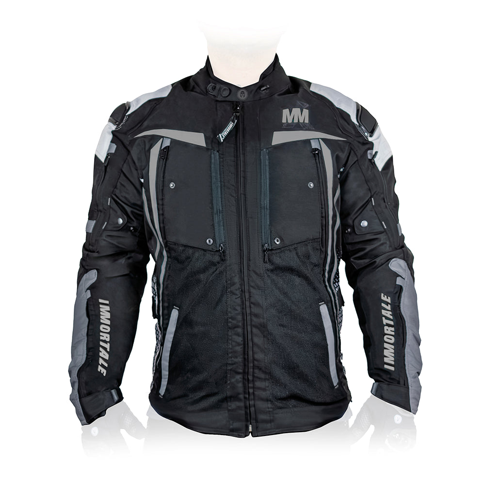 CHAMARRA IMMORTALE COSMIA HOMBRE NEGRO /GRIS /BLANCO SKU: IMCOSHNEGRB-#