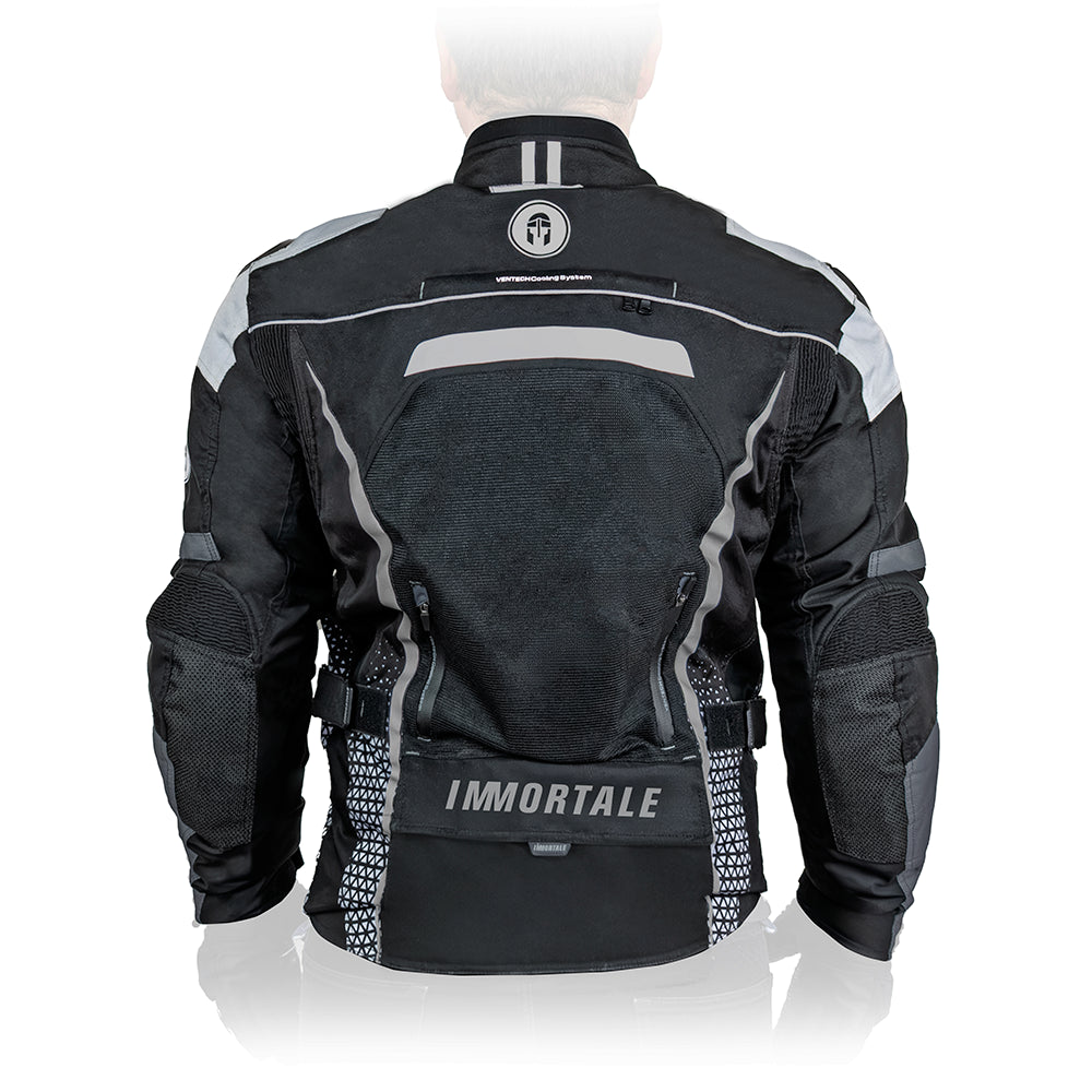 CHAMARRA IMMORTALE COSMIA HOMBRE NEGRO /GRIS /BLANCO SKU: IMCOSHNEGRB-#