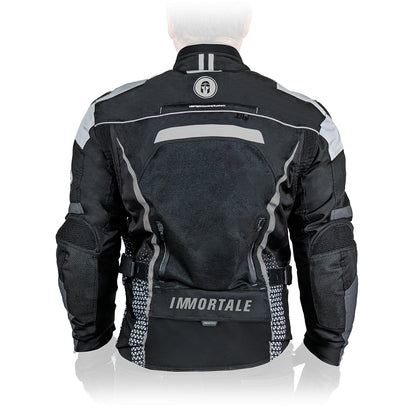 CHAMARRA IMMORTALE COSMIA HOMBRE NEGRO /GRIS /BLANCO SKU: IMCOSHNEGRB-#