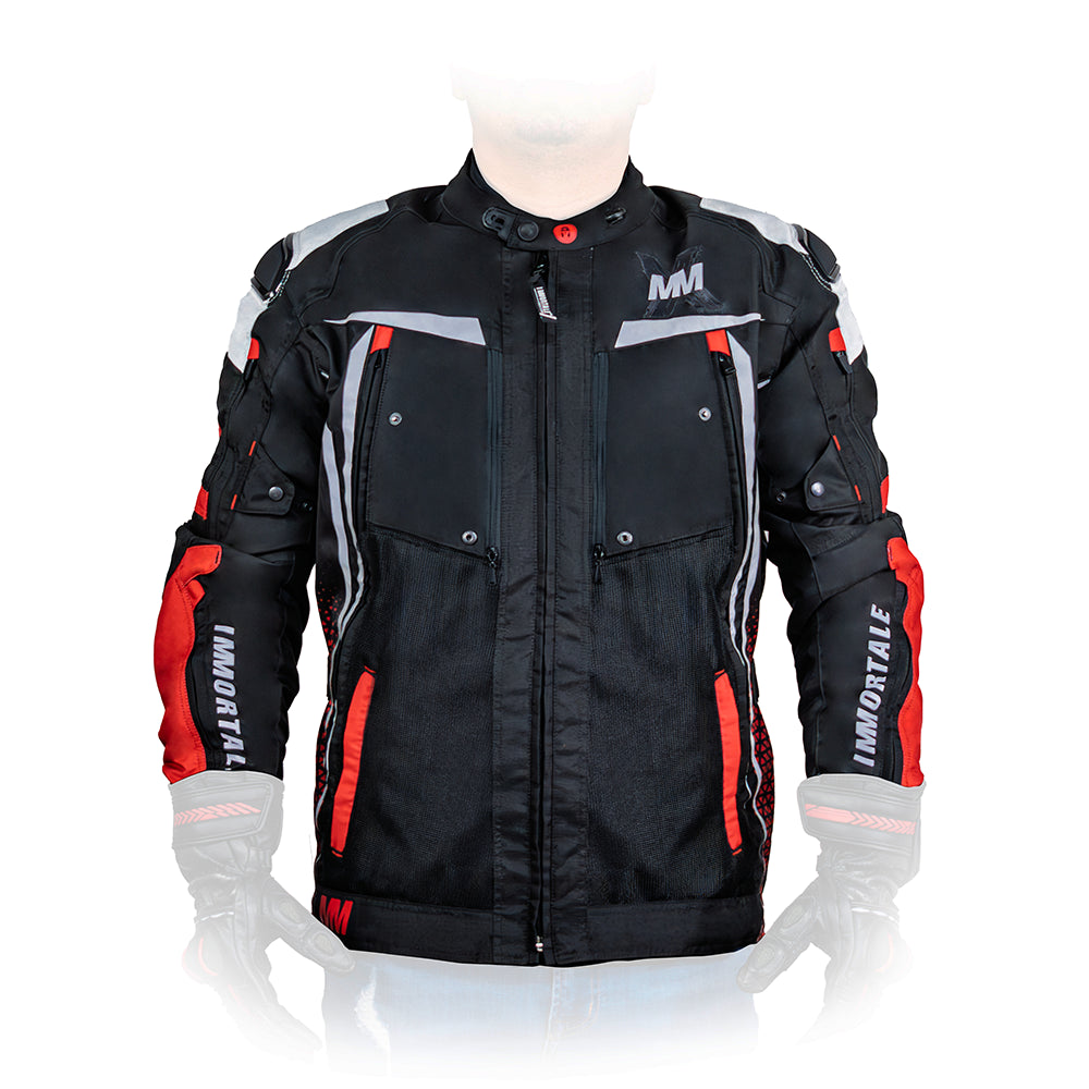 CHAMARRA IMMORTALE COSMIA HOMBRE NEGRO /ROJO /BLANCO SKU: IMCOSHNEROB-#