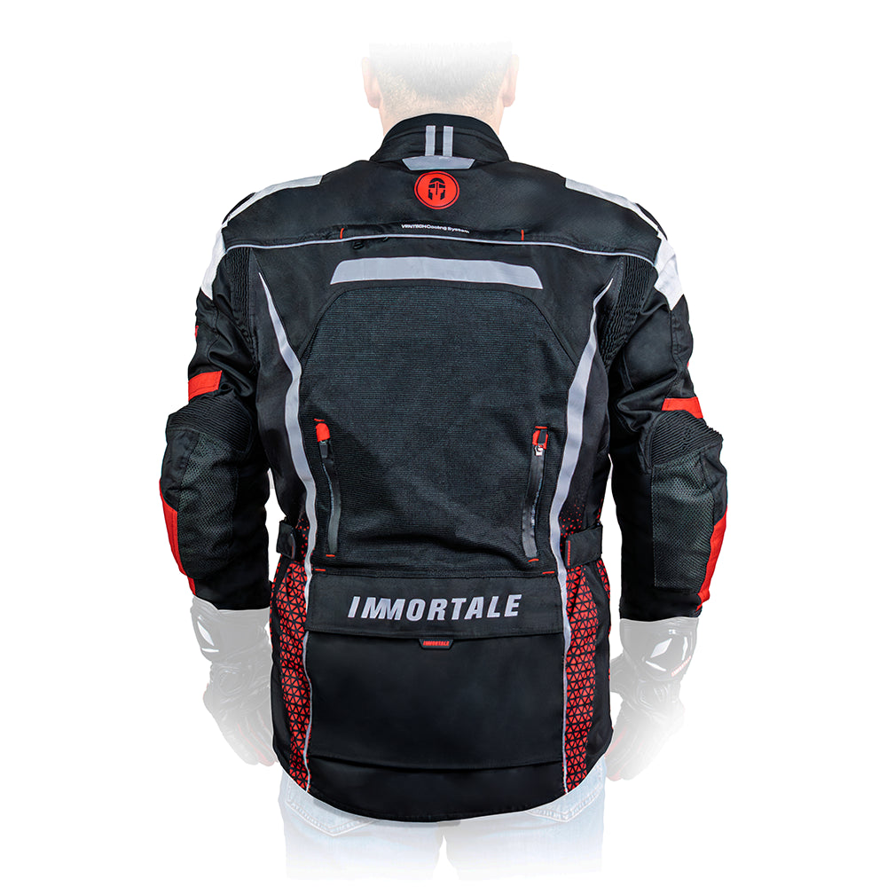 CHAMARRA IMMORTALE COSMIA HOMBRE NEGRO /ROJO /BLANCO SKU: IMCOSHNEROB-#