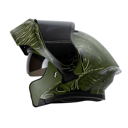 CASCO IMMORTALE 3120 SCARECROW VERDE | Incluye mica de regalo | SKU: IMMSCARVR-#