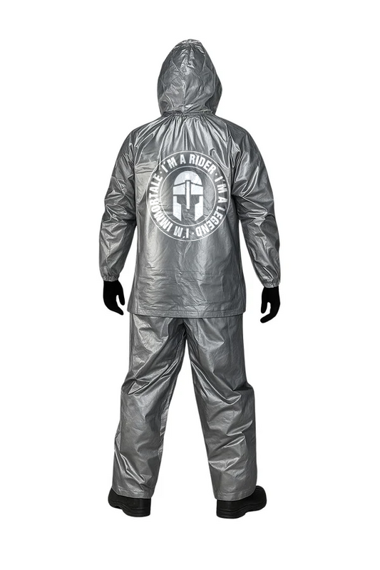 IMPERMEABLE RECICLADO IMMORTALE GRIS IMIMPMEGR-#