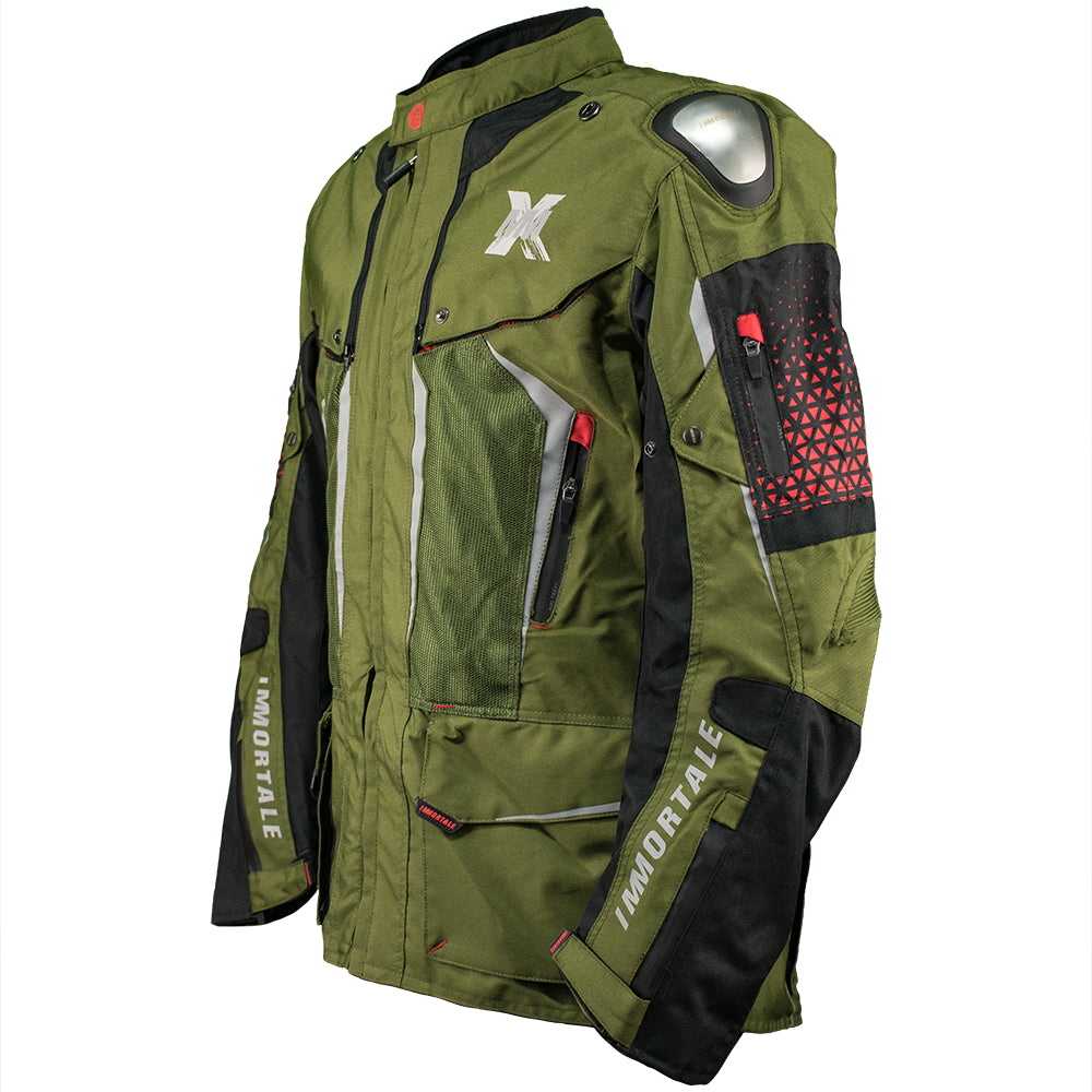 CHAMARRA IMMORTALE SPECTRA HOMBRE VERDE MILITAR / NARANJA / NEGRO SKU: IMSPEHVENA-#