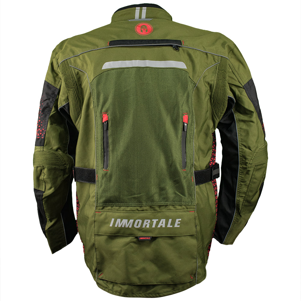 CHAMARRA IMMORTALE SPECTRA HOMBRE VERDE MILITAR / NARANJA / NEGRO SKU: IMSPEHVENA-#