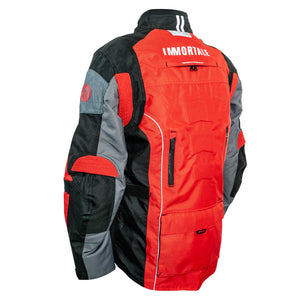 CHAMARRA IMMORTALE INNOVUS HOMBRE DOBLE PROPÓSITO NEGRO/ROJO/GRIS | SKU: IMINOMRJ-#