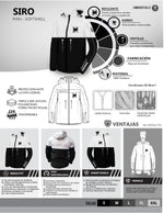 Cargar imagen en el visor de la galería, CHAMARRA IMMORTALE SIRO NEGRO/BLANCO | SKU: IMSIRMBW-#

