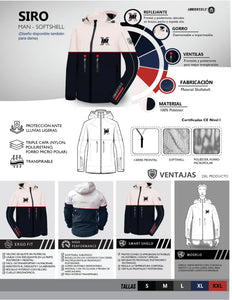 CHAMARRA IMMORTALE SIRO AZUL/BLANCO | SKU: IMSIRMNV-#