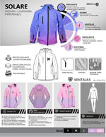 Cargar imagen en el visor de la galería, CHAMARRA IMMORTALE SOLARA IMPERMEABLE AZUL | SKU: IMSOLWAZ-#
