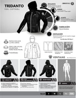 Cargar imagen en el visor de la galería, CHAMARRA IMMORTALE TRIDANTO HOMBRE NEGRO | SKU: IMTRIHNG-#
