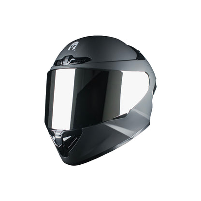CASCO IMMORTALE KALIUM NEGRO MATE CON ALERON ROJO VISOR NEGRO | SKU: IMKALINERO-#