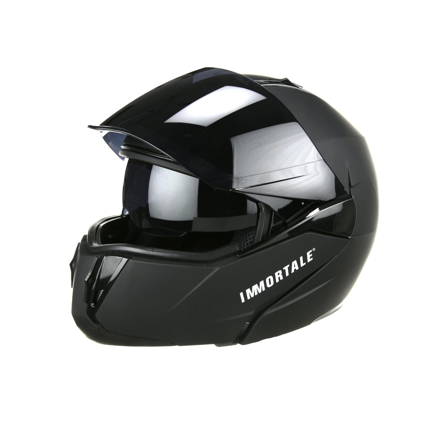 CASCO ABATIBLE IMMORTALE ROBIN | VISOR NEGRO | SKU: IMROBBLKM-#