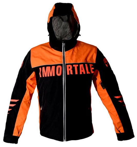 CHAMARRA IMMORTALE URBAN CON GORRO NEGRO/NARANJA | SKU: IMURORG-