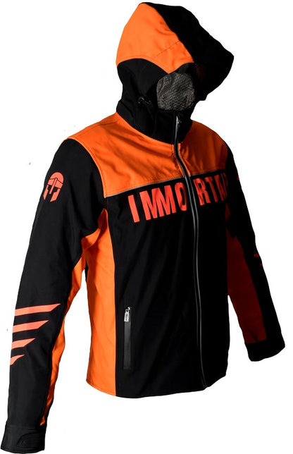 CHAMARRA IMMORTALE URBAN CON GORRO NEGRO/NARANJA | SKU: IMURORG-