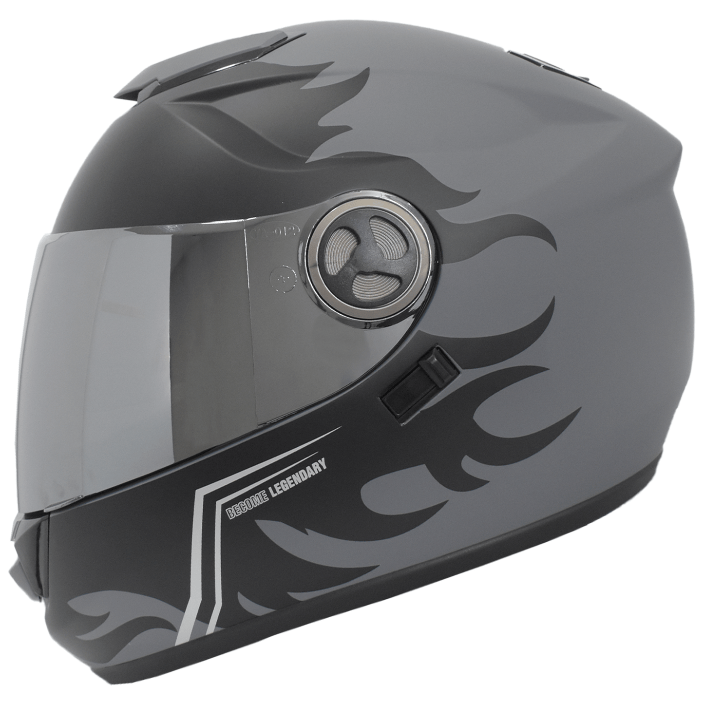 CASCO IMMORTALE CHIAMA VISOR SILVER NEGRO | SKU: IMCHIAMBLKVS-#